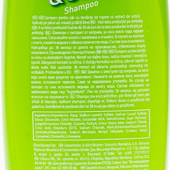 Șampon cu extract de urzică pentru păr cu tendințe de rupere 0.75l