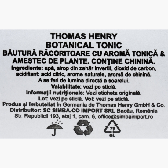 Apă tonică Botanical 0.2l