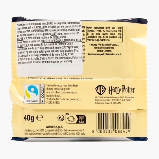 Ciocolată cu lapte cu popcorn caramelizat Harry Potter 40g