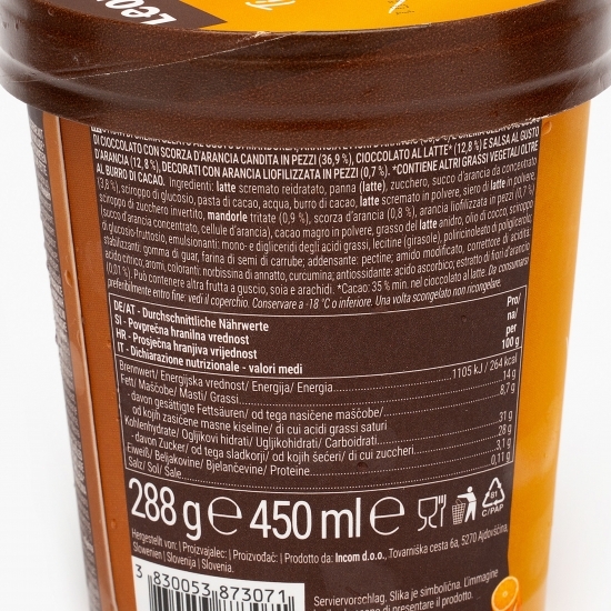 Înghețată cu portocale, ciocolată și migdale 288g