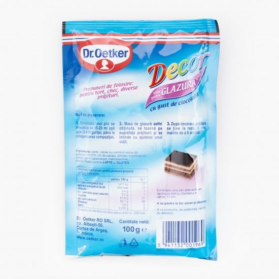 Mix pentru glazură cu gust de ciocolată 100g