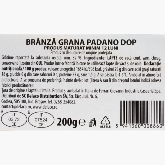 Brânză Grana Padano DOP 200g