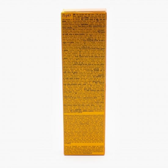 Foiță ciocolată neagră crocantă cu lămâie 75g