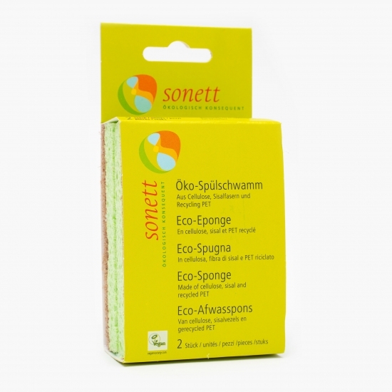 Bureți ecologici pentru spălat vase, 2 buc