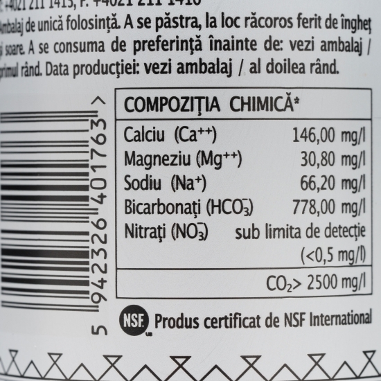 Apă minerală naturală carbogazoasă doză 0.33l
