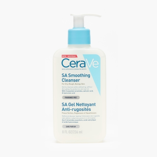 Gel de curățare exfoliant față și corp pentru pielea uscată sau aspră 236ml