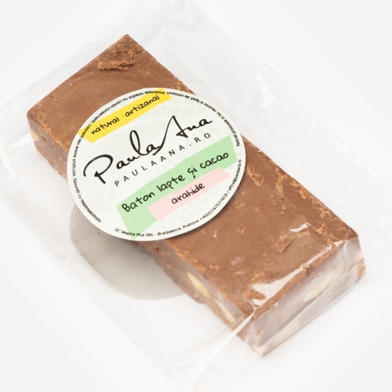 Baton lapte, cacao și arahide 100g