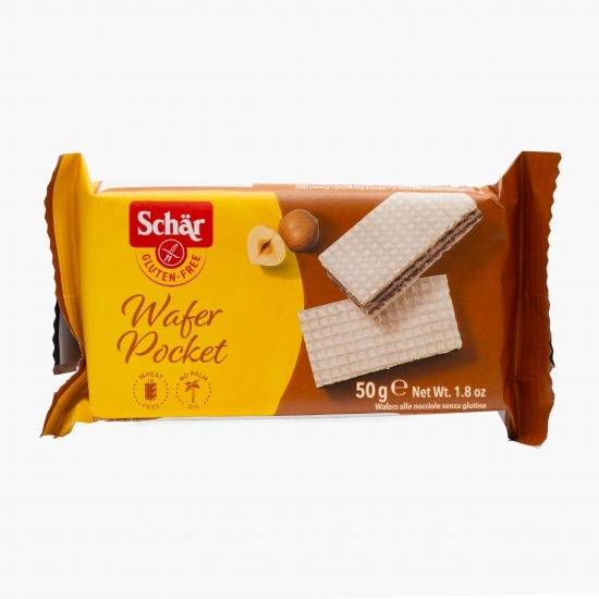 Napolitane cu cremă de alune fără gluten Pocket 50g 