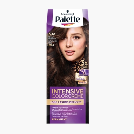 Vopsea de păr permanentă Intensive Color Cream, BW4 (5-46) bej cald strălucitor, 110ml