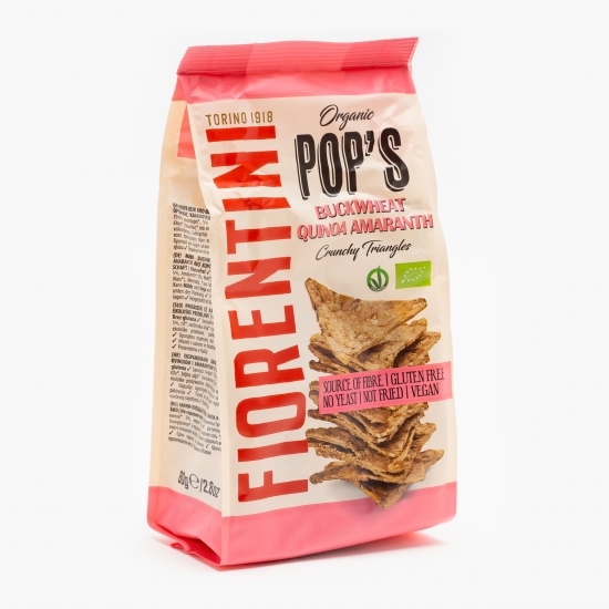 Chipsuri eco din hrișcă și quinoa fără gluten 80g 