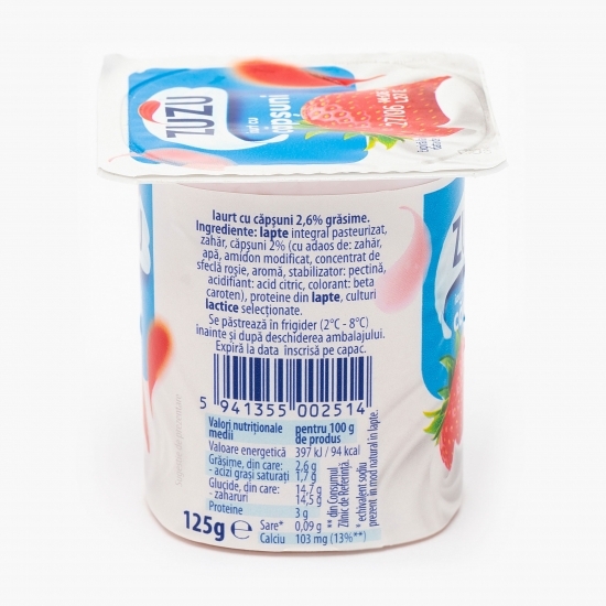 Iaurt cu căpșuni 125g