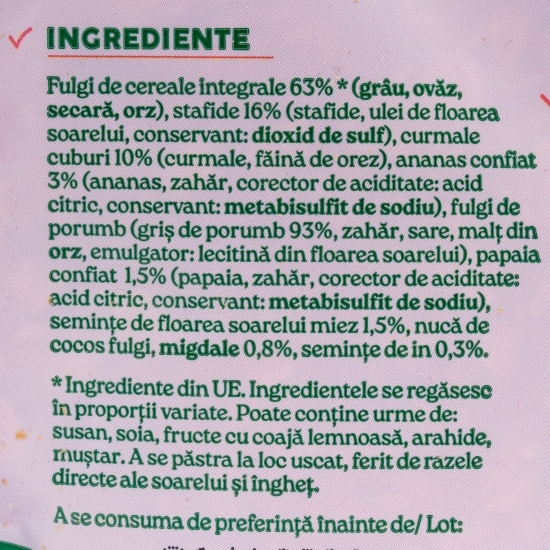 Musli cu fructe 500g