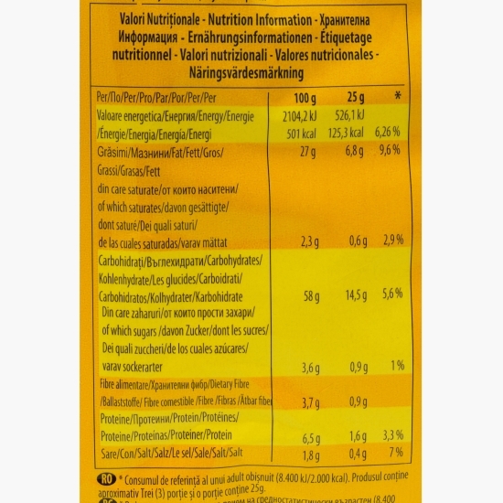 Snack Tortilla Chips din porumb cu gust de brânză Nacho Cheese 85g
