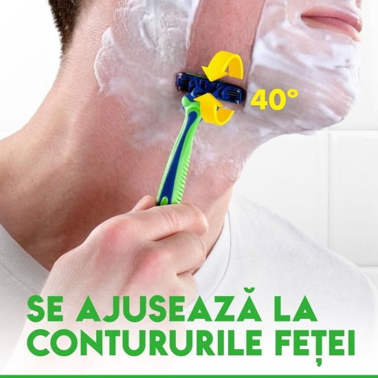 Aparat de ras de unică folosință Blue3 Plus Sensitive, 3 buc