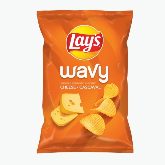 Chipsuri ondulate cu gust de cașcaval, Wavy 130g