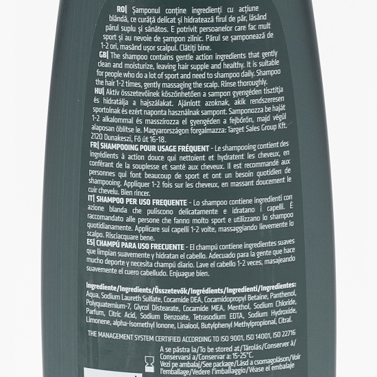 Șampon pentru bărbați Clean & cool pentru utilizare zilnică 400ml