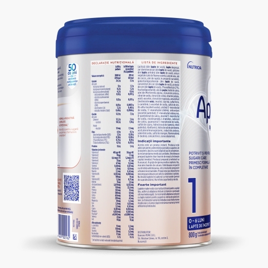 Lapte praf PROfutura DUOBIOTIK 1, 0-6 luni, Nutricia, 800g
