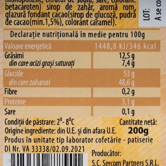 Mini amandine, 4 buc, 200g