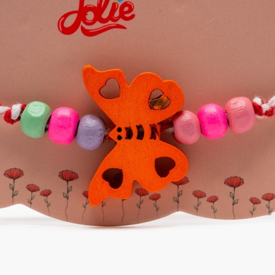 Mărțișor brățară multicoloră pentru copii Fluture