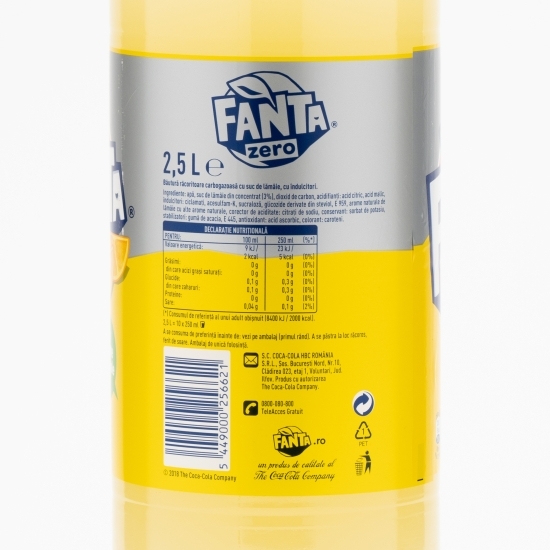 Băutură carbogazoasă lămâie zero zahăr 2.5l