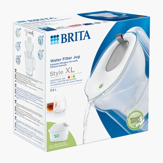 Cană filtrantă  Style XL 3, 6l Maxtra PRO (gri)
