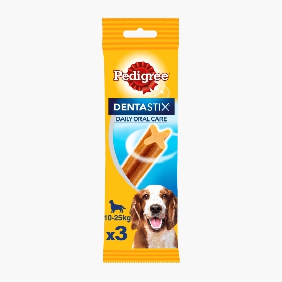 Batoane dentare pentru câini de talie medie, 77g, DentaStix 
