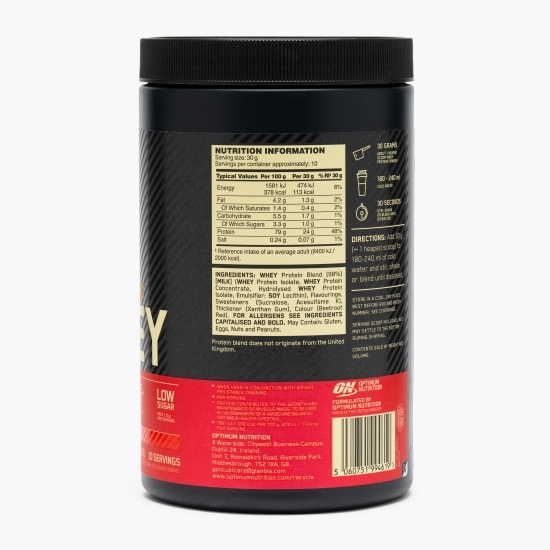 Proteine din zer 100% Whey Gold Standard, aromă căpșuni, 300g