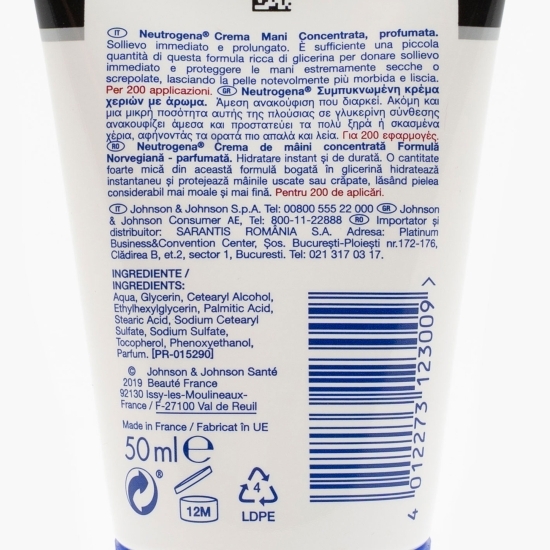 Cremă de mâini concentrată, parfumată 50ml