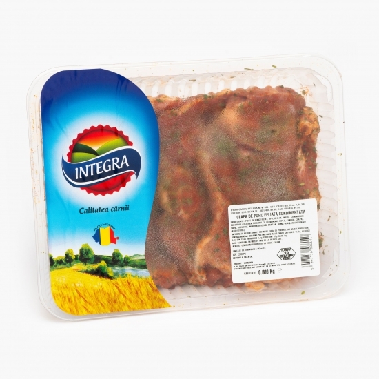 Ceafă de porc feliată condimentată 800g