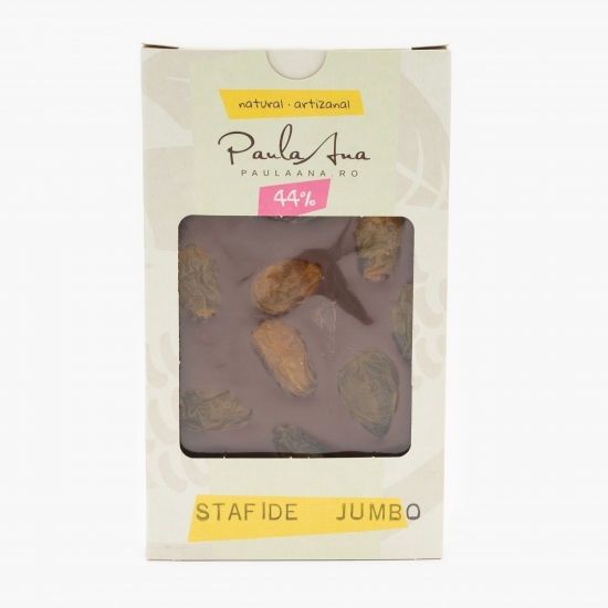 Ciocolată 44% cu stafide Jumbo 120g