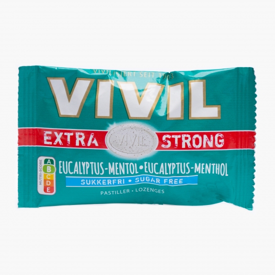 Bomboane Extra Strong eucalipt și mentol fără zahăr 25g