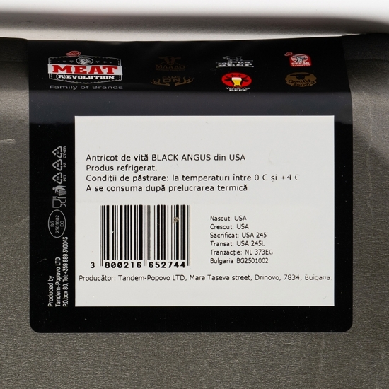 Rib-Eye steak de Black Angus din SUA, maturat 30 zile 300g