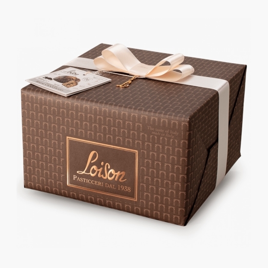 Panettone Regal Cioccolato cu fulgi și cremă de ciocolată 600g