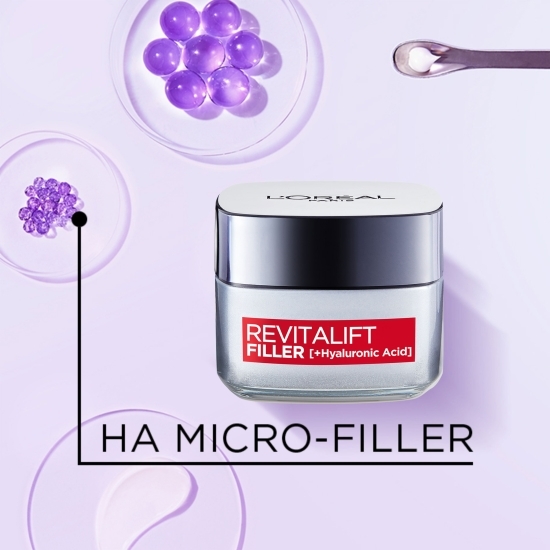 Cremă de zi antirid intensiv, Revitalift Filler + Hyaluronic Acid, 50ml