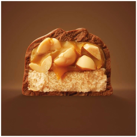 Baton de ciocolată cu lapte, cu caramel si arahide prăjite 50g