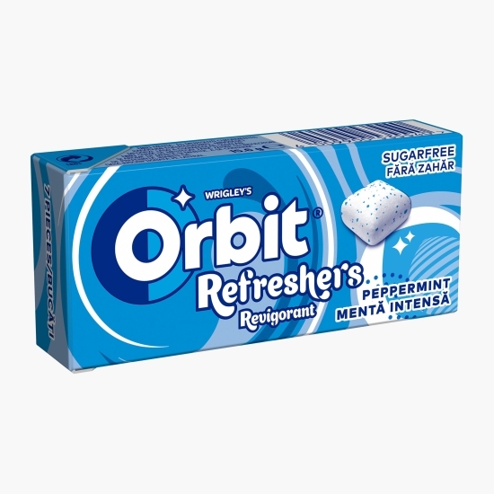 Gumă de mestecat Refreshers Peppermint fără zahăr cu aromă de mentă intensă și mentol 7 buc, 15.6g