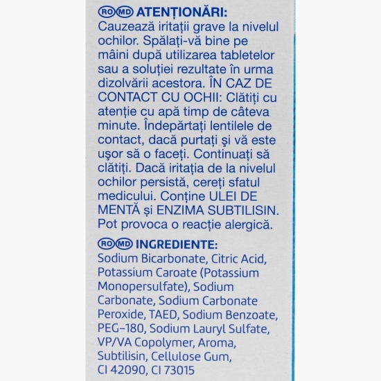 Tablete efervescente pentru curățarea zilnică a protezelor dentare Bio Formula, 30 buc