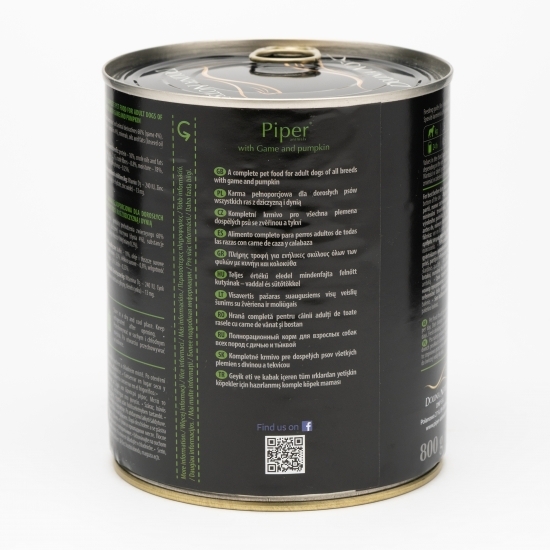 Hrană umedă pentru câini, 800g, carne de vânat și dovleac