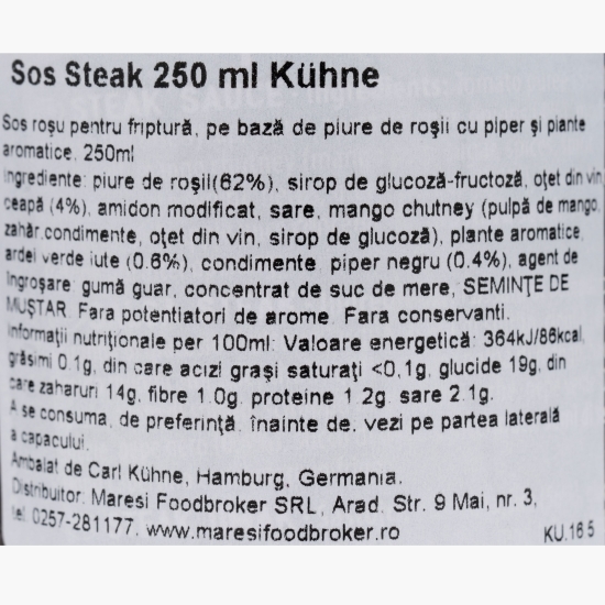 Sos steak 0.25l