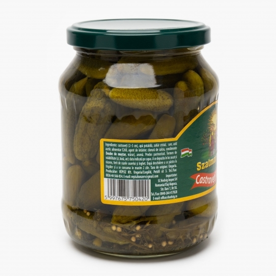 Castraveți 3-6cm în oțet 680g