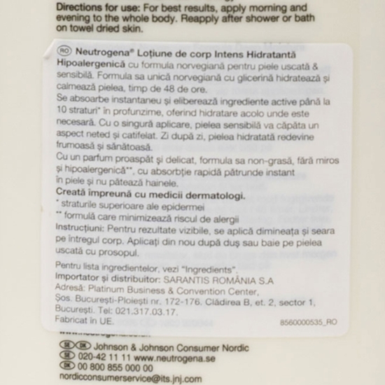 Loțiune de corp intens hidratantă pentru piele uscată și sensibilă Deep Moisture 400ml