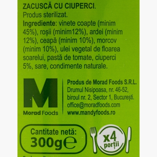 Zacuscă cu ciuperci 300g