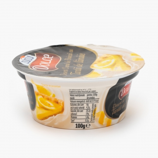 Desert cremă de brânză cu tartă de lămâie 100g