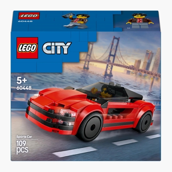 Mașină sport roșie, 60448 City, 109 piese, +5 ani