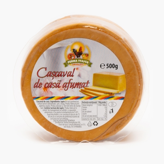 Cașcaval de casă afumat 500g