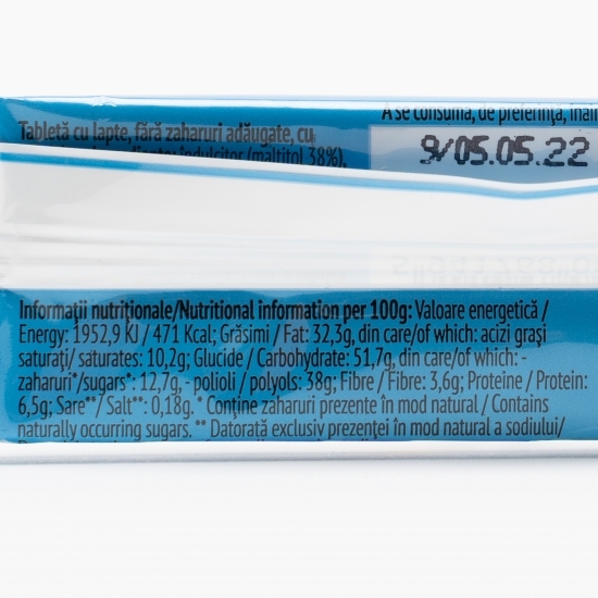Tabletă dietetică cu lapte 25g