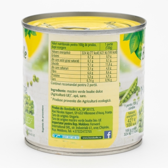 Mazăre verde boabe eco 400g