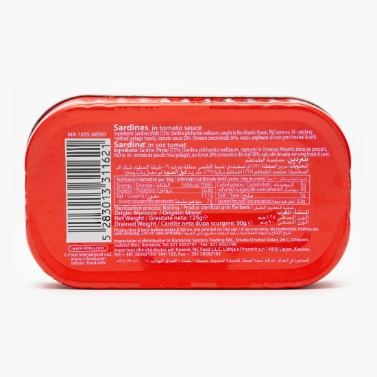 Sardine în sos tomat 125g