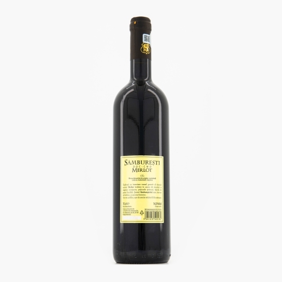 Vin roșu sec Merlot, 14.5%, 0.75l
