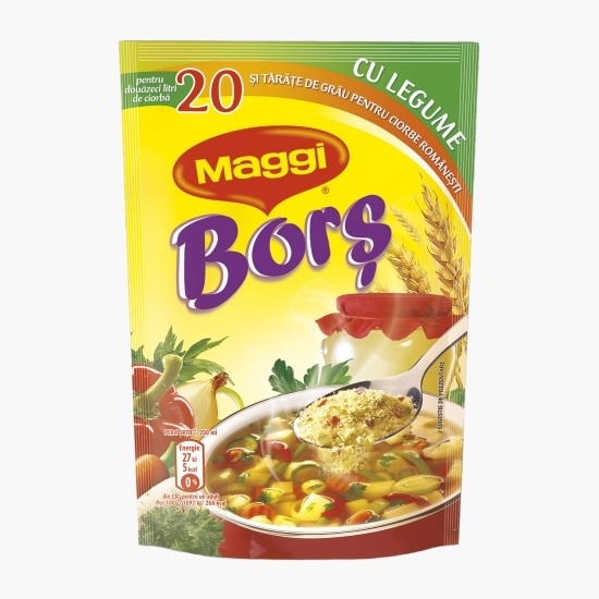Borș pudră cu legume și tărâțe de grâu 200g